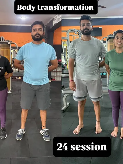 Getting fit is better together. This couple committed to my 24-session package and their hard work paid off. Training with a partner is a great way to stay motivated and accountable.