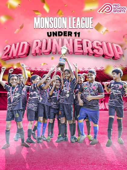 A fantastic achievement for our Under-11 team, who secured the 2nd runners-up spot in the Monsoon League through their hard work and determination.