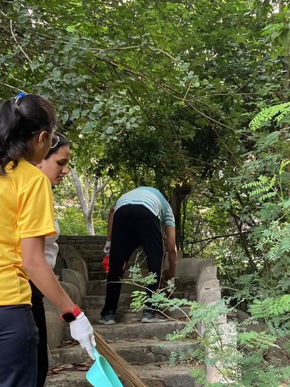 Taking on the challenge of cleaning up neglected areas. Every small effort contributes to a larger change.