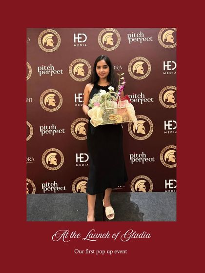 A proud moment at my very first pop-up event for the launch of Gladia. It was a beautiful beginning filled with gratitude and the joy of sharing my passion.