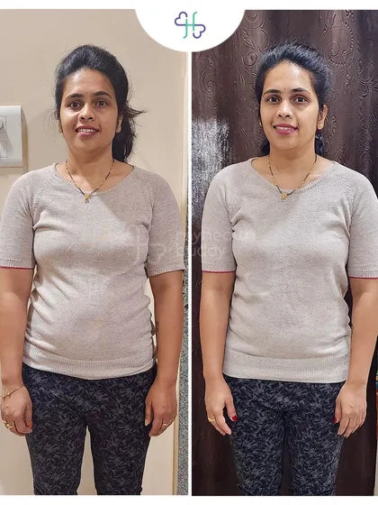 From size XL to M in just a few months. This client's journey shows that with the right guidance and support, you can achieve your goals and feel fantastic.