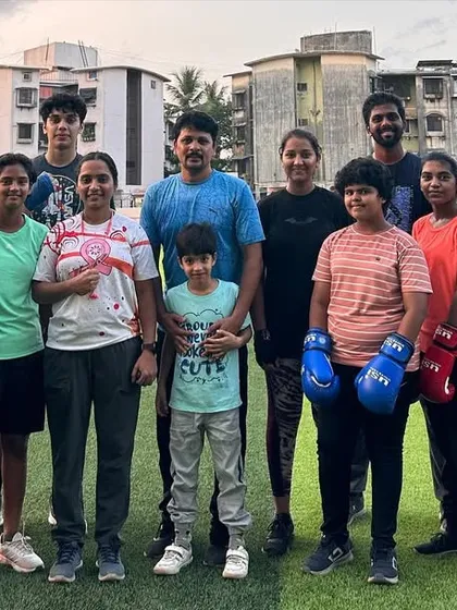 We were honored to host Coach Shree Nisha Gaikwad from the Thane Boxing Association. It's a moment of pride for our academy to connect with and learn from other leaders in the boxing community.