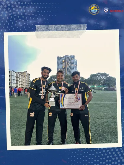 Our U15 coaches proudly display the trophy and certificate for their team's bronze medal finish. Their dedication to tactical training and player development is at the heart of our success.