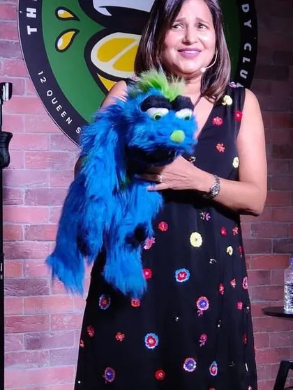 Jack and I performing at The Lemon Stand in Singapore. He’s my trusty partner for international gigs, helping me connect with audiences everywhere.