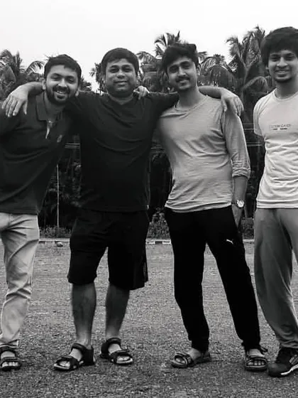 A casual moment with my gurubhais. The bond we share goes beyond music, it is a true brotherhood.