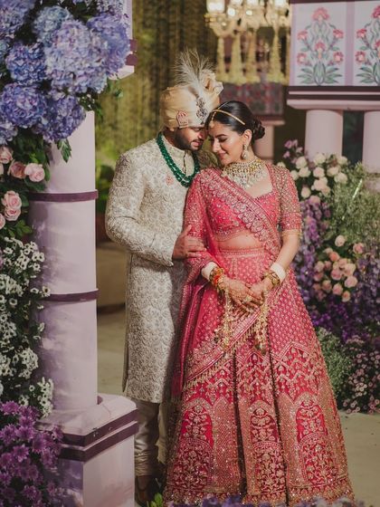 A quiet moment together after the ceremony. We design spaces that allow for these personal connections, even amidst the grandest of celebrations.