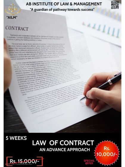 The Law of Contract is the bedrock of commercial transactions. This advanced course covers both the provisional and practical aspects of contract law, helping professionals master the principles that govern agreements.