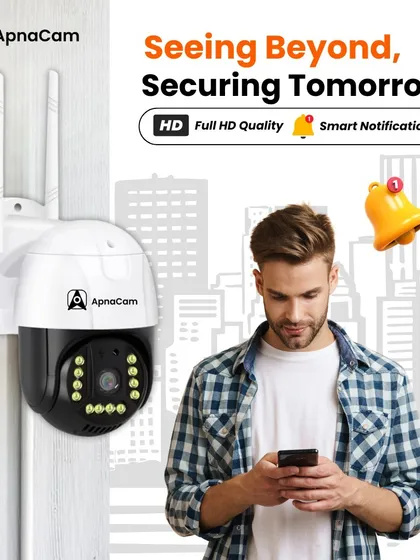 Seeing beyond, securing tomorrow. This camera provides full HD quality and sends smart notifications to your phone, so you're always aware of what's happening at your property.