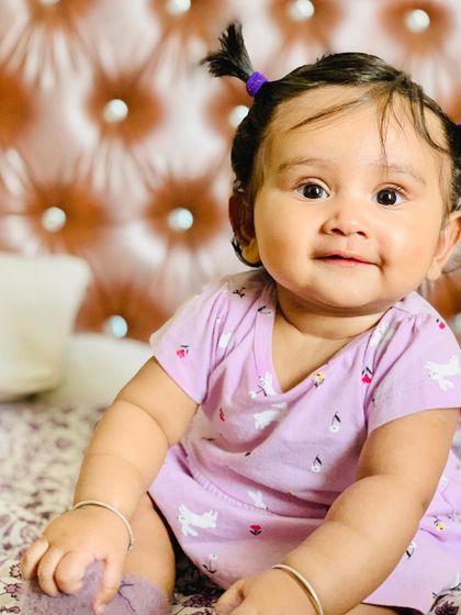 My little doll with her adorable smile.