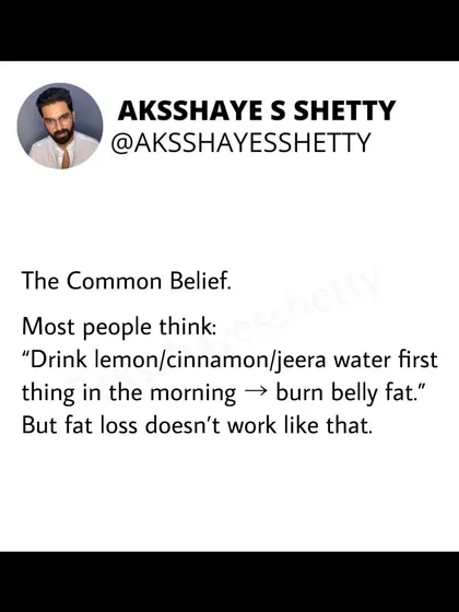 Many believe lemon, cinnamon, or jeera water burns belly fat, but fat loss only happens in a calorie deficit. These drinks can support hydration and digestion, but they are not magic solutions for weight loss.