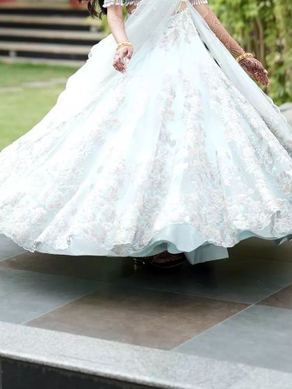 Further images showcasing my collection of modern gowns and lehengas. These photos provide different angles and details of each unique design, from romantic pre wedding shoots to elegant reception looks.