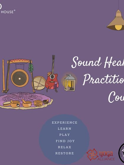 An illustrated invitation to our Sound Healing Practitioner Course. Here you can experience, learn, play, and find joy while learning to facilitate deep rest and restoration through sound.