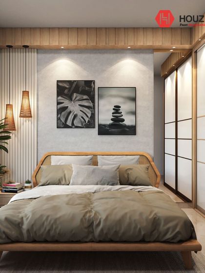 Houzlook - Full Home Interior Design & Turnkey Execution Serene & Stylish Bedrooms photo 27