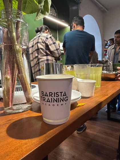 A shot of our branded cup at the Jaipur event. We believe in building a community and sharing knowledge wherever we go.