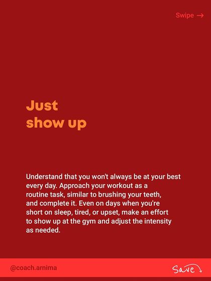 A guide to building discipline. It's about just showing up, being flexible, building accountability, fixing your sleep, and scheduling your workouts to make consistency easier.