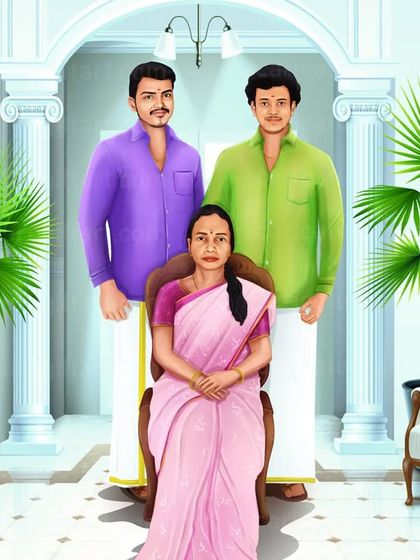 Sreeni - Custom Digital Portraits & Illustrations Family & Group Portraits photo 12