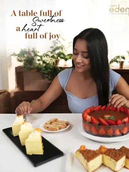 This is the goal: a table full of sweetness and a heart full of joy. We believe our desserts are best shared, creating moments and memories with every slice of cheesecake and strawberry delight.