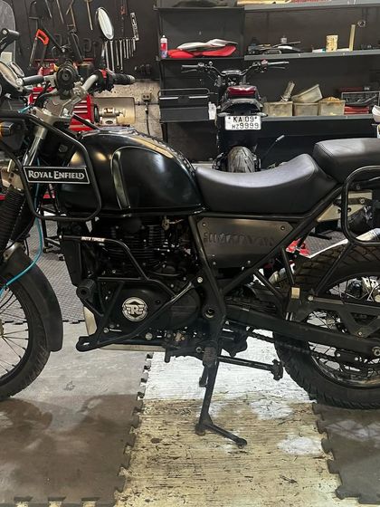 This Royal Enfield Himalayan 411 is in for a top-end refresh. We're installing new valves and a new engine head to restore its performance.
