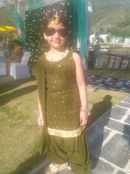 A stylish outdoor photo submitted for our kids' fashion competition.