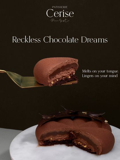 A cross-section of my Chocolate Dreams entremet. This is a reckless, unapologetic chocolate experience, designed to melt on your tongue and linger in your mind.