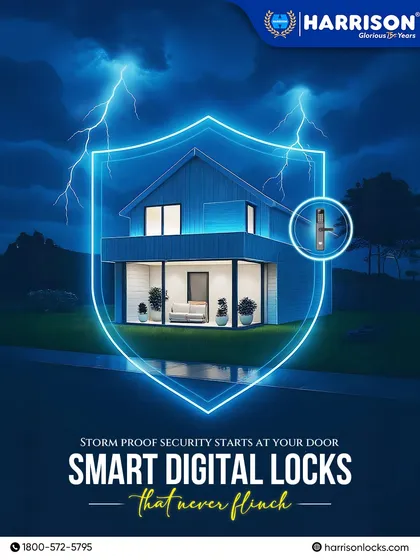 Come rain or shine, our storm-proof smart digital locks never flinch. Engineered to withstand harsh weather conditions, they provide unflinching security, ensuring your home is protected no matter what's happening outside.