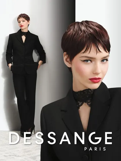 A haircut should be a statement. This power pixie cut combines precision technique with a bold, modern edge, complemented by sharp winged eyeliner and a classic red lip for a look that is pure confidence.