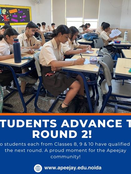 Six of our brilliant students from Classes 8, 9, and 10 have advanced to the second round of the CBSE Science Challenge, a proud moment for our school community.