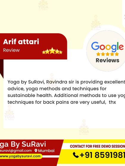 This review from Arif Attari praises our excellent advice and useful techniques for sustainable health and back pain relief.