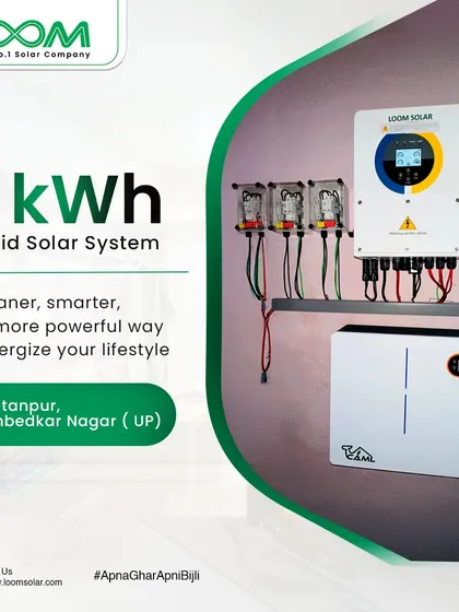 We bring clean energy solutions to every part of the country. This is a recently completed 5kWh hybrid solar system in Sultanpur, Ambedkar Nagar, providing the family with reliable power and freedom from outages.
