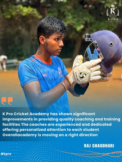 Player Raj Chaudhari shares his experience, highlighting our quality coaching, dedicated attention, and top-notch facilities. We are proud to be moving on the right direction with our players.