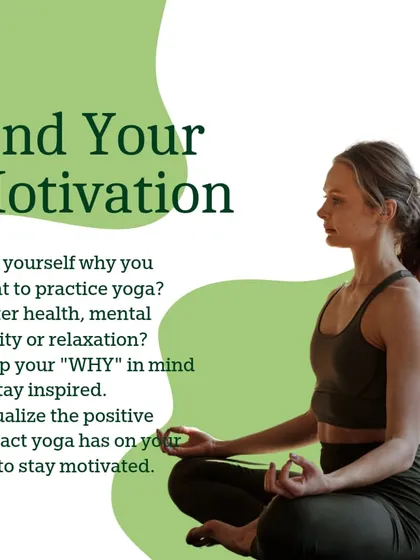 Tip 2 for consistency: Find your motivation. Keep your "why" in mind, whether it's for health, clarity, or relaxation.