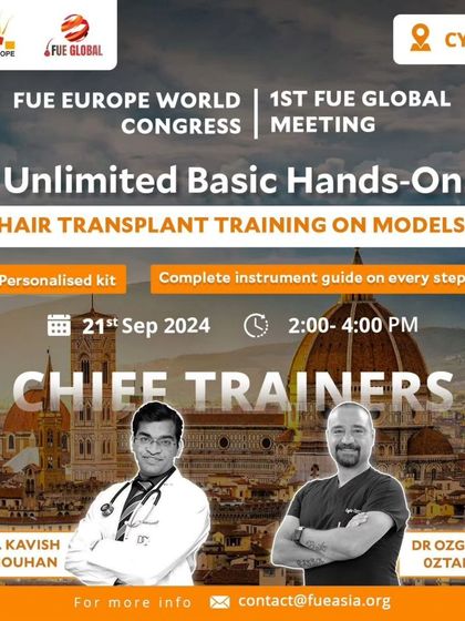 An announcement for the hands-on training on models at the Cyprus congress, which I co-led as a chief trainer.