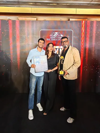 Our leadership team proudly holding the trophy and certificate at the ET F&B Leaders Conclave. This honor celebrates our rapid growth and our unwavering focus on food tech, sustainable sourcing, and process-driven systems.