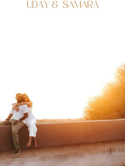 Bathed in the ethereal glow of the golden hour, this wide-angle shot captures a serene moment against the vast, open landscape. It’s about making the world your own private, romantic stage.