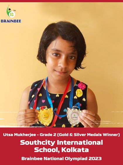 We congratulate Utsa Mukherjee from Southcity International School, Kolkata, for winning both Gold and Silver medals in the 2023 Olympiad.