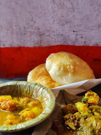The food of Lucknow is a story in itself. This plate of poori and sabzi from a hole-in-the-wall spot was simple, yet unforgettable.