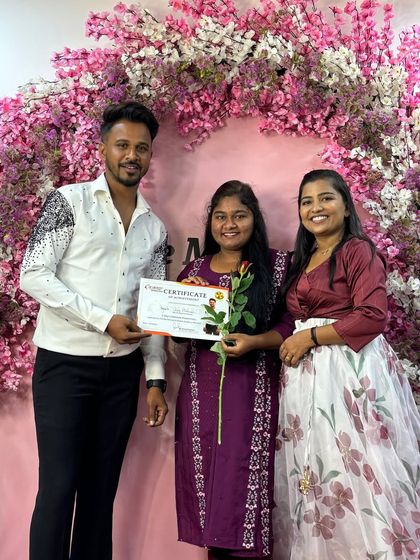 Another happy student from my Pune workshop, certificate in hand.