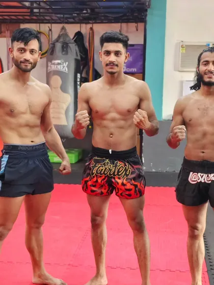 A closer look at our warriors. The confidence and strength they display comes from the hard rounds they put in every day.