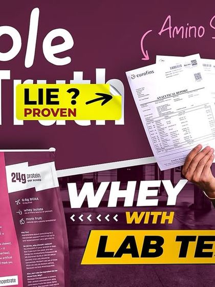 Thumbnail for my lab test video exposing the lies of The Whole Truth's whey protein.