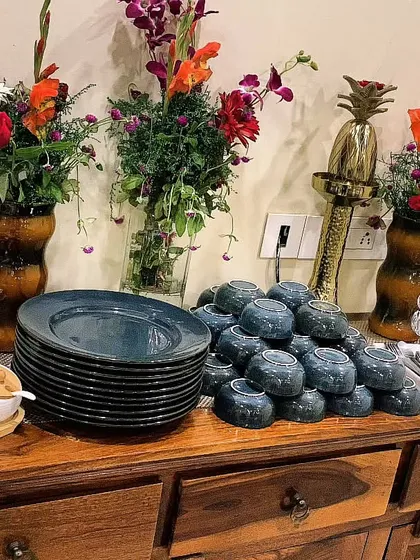 A sneak peek at my premium crockery and cutlery. I offer multiple themes and styles to ensure the tableware perfectly complements your event's decor.
