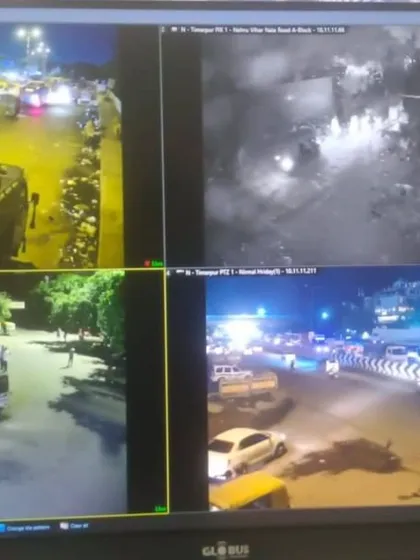 This screen shows the different types of views my cameras can provide on one monitor. You can see a standard color view, a bright night-vision feed, and even a thermal imaging view to detect activity in complete darkness.