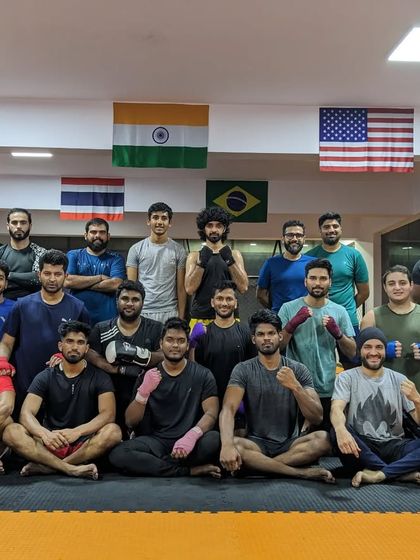 It always seems impossible until it's done. The team after another great kickboxing class, proving that consistency is key.