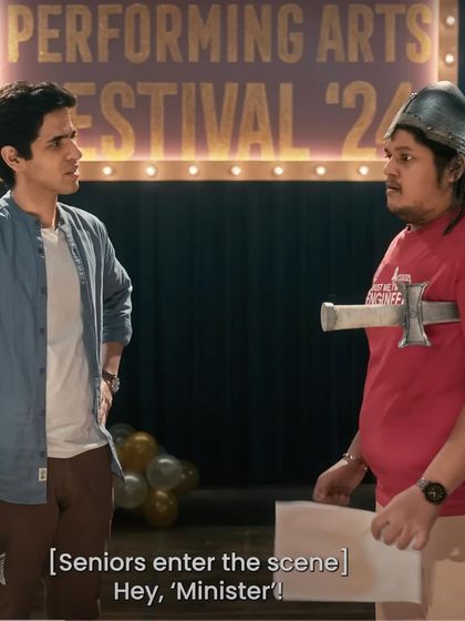 Character styling can also be about humor. For this scene in the Casio ad, I created a funny, slightly awkward look with a prop sword and helmet to fit the comedic context of a college play rehearsal.