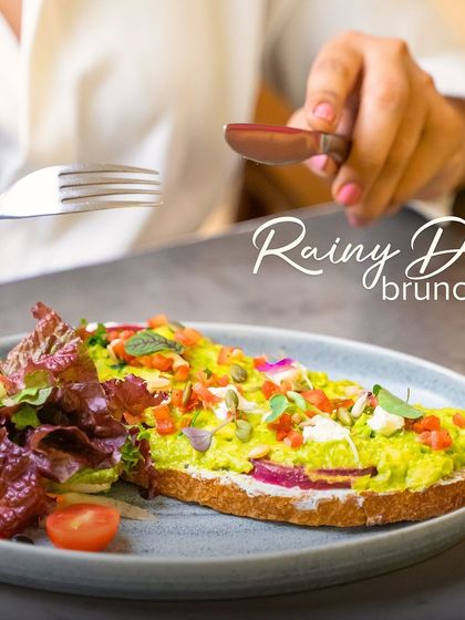 There’s nothing like a cozy brunch on a rainy day. Our avocado toast, loaded with fresh toppings, is the perfect comfort food.