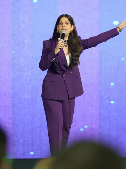 Engaging with the audience at Shiprocket Shivir. It's not just about speaking from the podium, but connecting with people in the room.