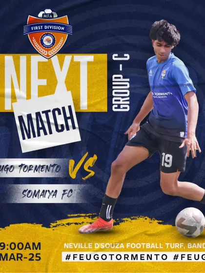 Game day is approaching. Our next match in the MFA First Division is against Somaiya FC.
