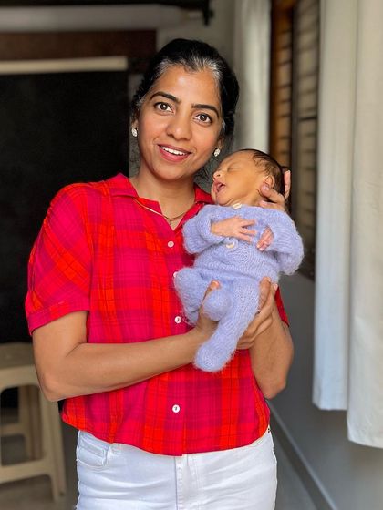 Holding a tiny miracle. These are the moments that fill my heart with happiness and remind me why I love being a newborn photographer.