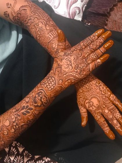 Mehendi Art by Nishat - Mehndi (Henna) Artistry Elaborate Bridal Henna photo 65