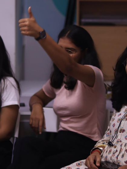 A thumbs-up from an audience member says it all!