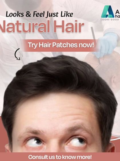 This image emphasizes that our hair patches look and feel just like natural hair. They are a seamless, custom solution to regain your confidence.
